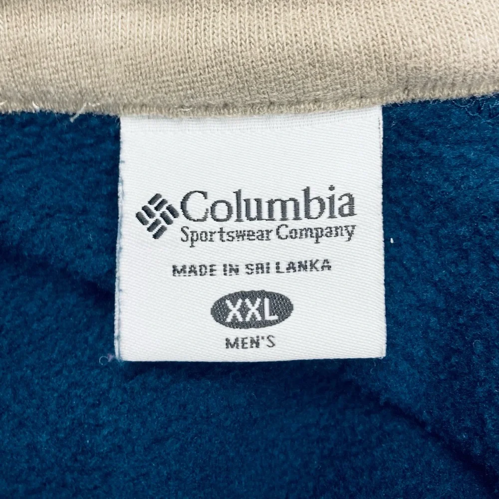 Columbia 1/4 Zip Fleece Top Navy XXL - Picture 4 of 6